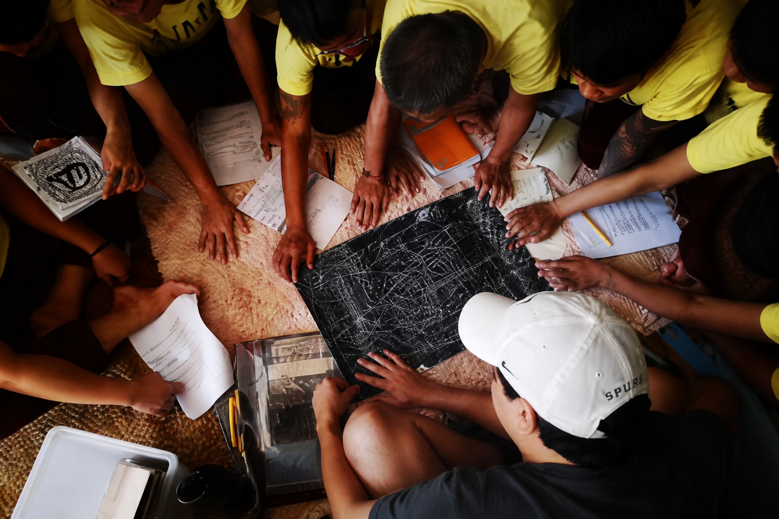 Participants taking part in a hands-on Creative Enterprise Academy workshop